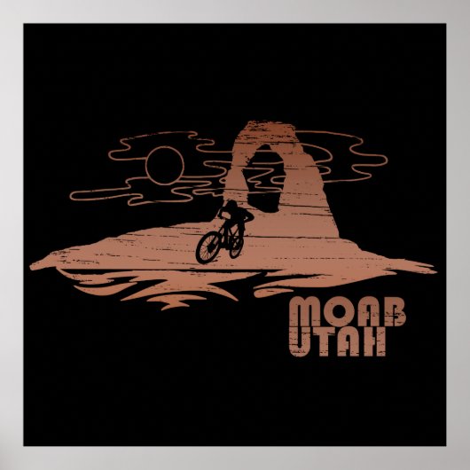 Moab mtb mountainbiking poster (Voorkant)