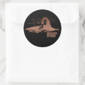 Moab mtb mountainbiking ronde sticker (Tas)