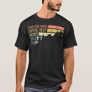 Moab Souvenir Big 5 Utah Mighty Vijf Natio T-shirt