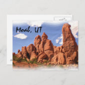 Moab, UT briefkaart (Voorkant / Achterkant)