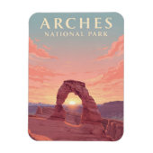 Moab Utah Arches National Park bij zonsondergang Magneet (Verticaal)