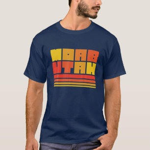 Moab Utah Arches National Park Typografie Retro T-shirt