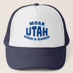 Moab Utah Born en Raised Trucker Pet