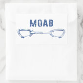 Moab Utah Climate Quickdraw Rechthoekige Sticker (Tas)