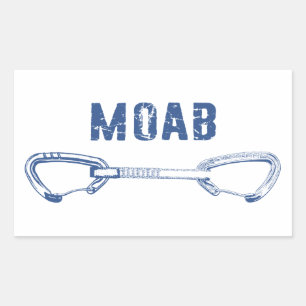 Moab Utah Climate Quickdraw Rechthoekige Sticker