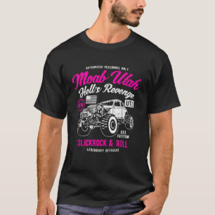 Moab Utah Hells Revenge 4x4 Verdrietig Sty T-shirt