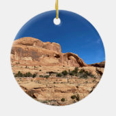 Moab Utah Kerstmis Keramisch Ornament (Achterkant)