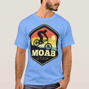 Moab Utah Mountain Bike  Sunset Hexagon T-shirt