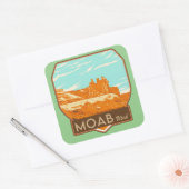 Moab Utah Square Stickers (Envelop)