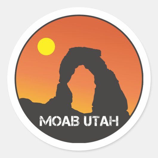 Moab Utah Sticker (Voorkant)