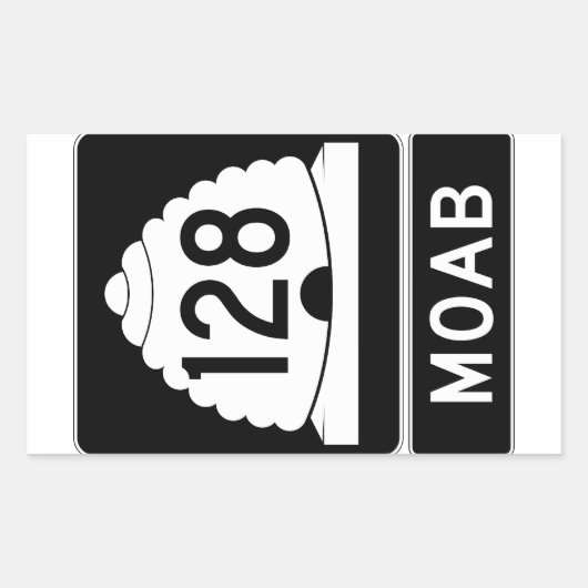 Moab Utah Sticker (Voorkant)