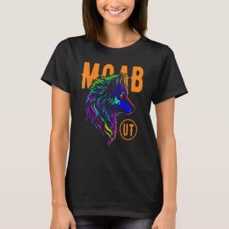 Moab Utah USA Coyote Design T-shirt