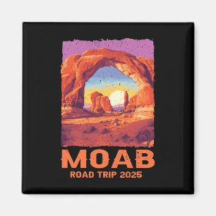 Moab Utah Wegreis 2025 Wandelen Bergen Buitenleven Magneet
