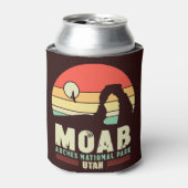Moab Utah  woestijn Sunset Retro Souvenir 60s Blikjeskoeler (Blikje Voorkant)