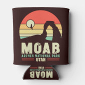 Moab Utah  woestijn Sunset Retro Souvenir 60s Blikjeskoeler (Achterkant)