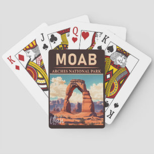 Moab Utah  - Zonneartsavontuur in openlucht Pokerkaarten