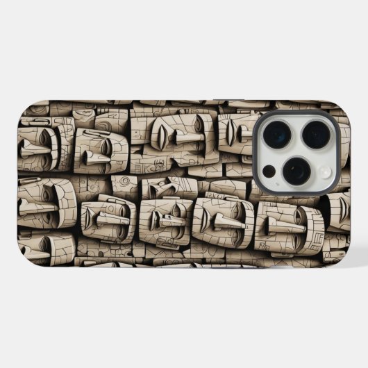 Moai iPhone Hoesje (Achterkant horizontaal)