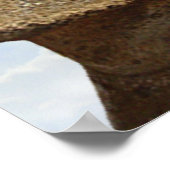 Moai met zonnebrillen - Poster (Hoek)