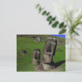 Moai op paaseiland (Rapa Nui) Briefkaart (Staand voorkant)