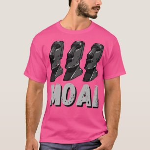 Moai standbeelden Paaseiland Rapa Nui hoofden T-shirt