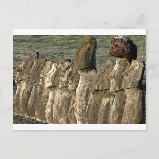 Moai standbeelden Rapa Nui (Paaseiland) Briefkaart (Voorkant)