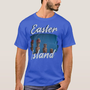 Moai Statue Easter Island bij nacht Paaseiland 4 T-shirt