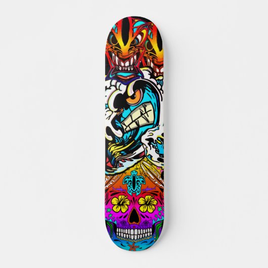 Moana Kai Surf Shop "Mashed" Skateboard (Voorkant)