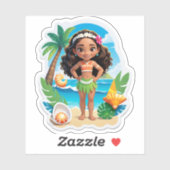 Moana’s Island Birthday Vibes! Sticker (Vel)