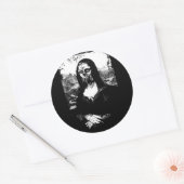 Moaning Lisa autocollant rond (Enveloppe)