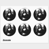 Moaning Lisa autocollant rond (Feuille)