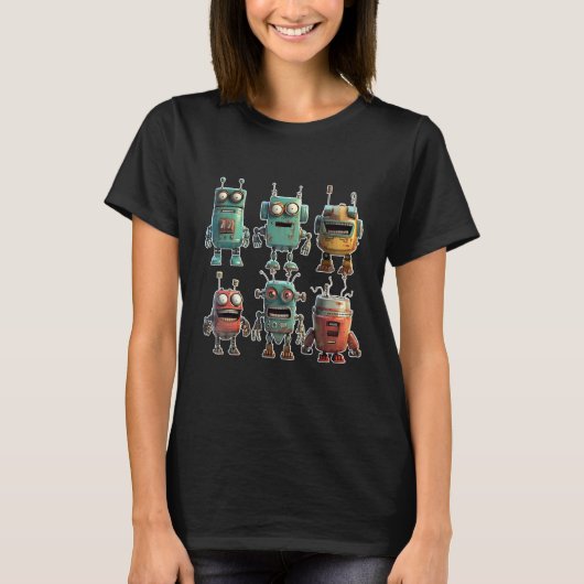 MOAR ROBOTS T-SHIRT (Voorkant)