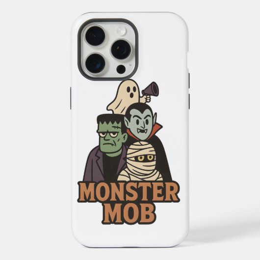 Mob de monstres Fantôme drôle Vampire Frankenstein (Verso)