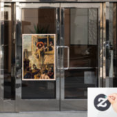 Mob Justice on Saint Bartholomew Day Massacre Raamsticker (Kantoordeur)