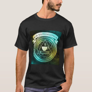 MoB KaffeeKlatsch - Blauw/Geel op zwart - T-shirt