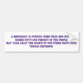 Mob-regel Bumpersticker (Voorkant)