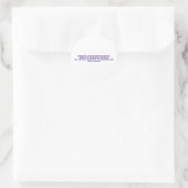 Mob-regel Ronde Sticker (Tas)