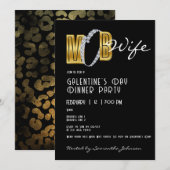 Mob Vrouw & Cocktail Galentines Diner Brunch Party Kaart (Voorkant / Achterkant)