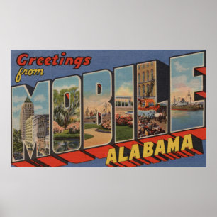 Mobiel, Alabama - Grote Letter-scènes Poster