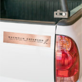 Mobiel edelmetalen Roos met goudpenseel Bumpersticker (Op Truck)