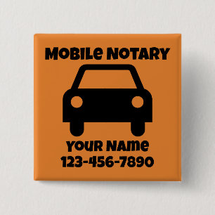 Mobiel geluidssymbool Gepersonaliseerd Vierkante Button 5,1 Cm