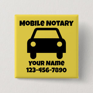 Mobiel geluidssymbool Gepersonaliseerd Vierkante Button 5,1 Cm