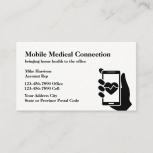 Mobiel Gezondheidszorg Thema Visitekaartje