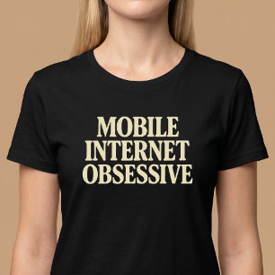 Mobiel Internet Verslaafde T-shirt