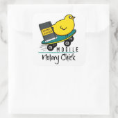 Mobiel keukenbord voor notariskeuze met tijdschrif vierkante sticker (Tas)