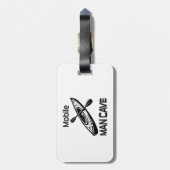 Mobiel Man Cave Kayak Bagagelabel (Achterkant verticaal)