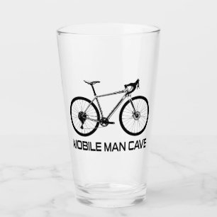 Mobiel Man grotfiets Glas