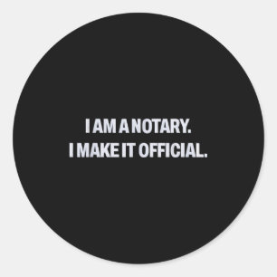 Mobiel Notaris Openbare Leningsondertekeningsgesch Ronde Sticker