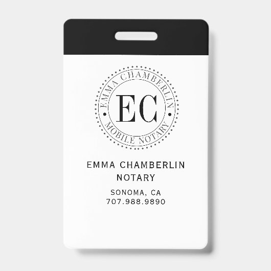Mobiel Notarisch Openbaar Badge (Voorzijde)