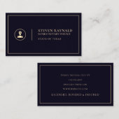 Mobiel notarisgoud visitekaartje (Voorkant / Achterkant)