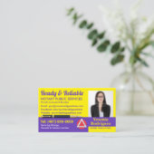 Mobiel Noteerbaar Openbaar Foto Business C Visitekaartje (Staand voorkant)